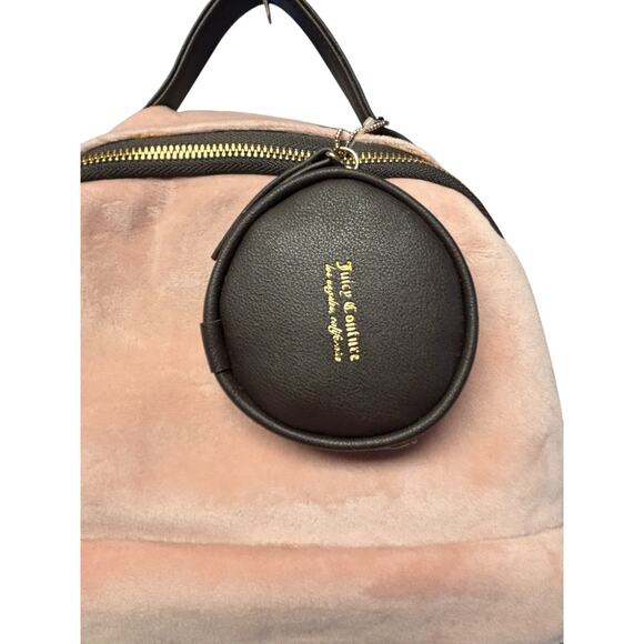 Juicy Couture Queen of Everything Velour Backpack Dusty Blush NWT - Picture 4 of 8